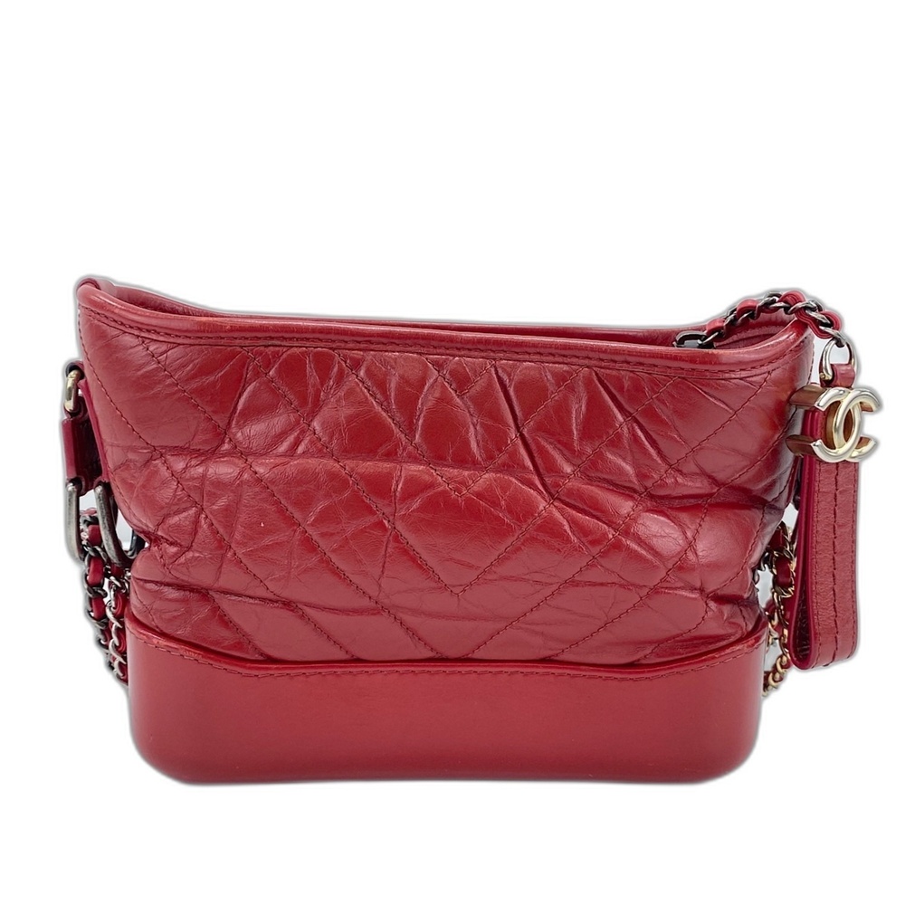 CHANEL Gabrielle de Shoulder Bag, Red